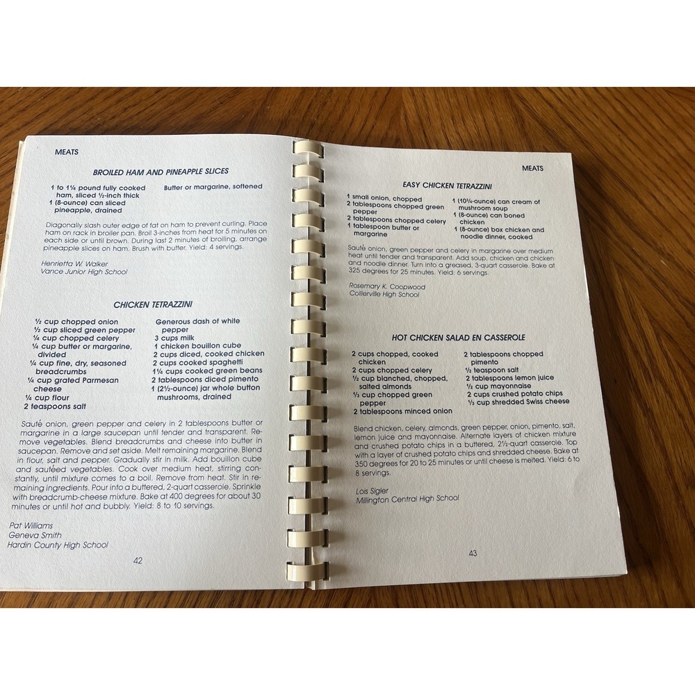 A Taste of Tennessee Cookbook Collection Recipes Spiral Bound 1980s Catfish - Picture 6 of 11
